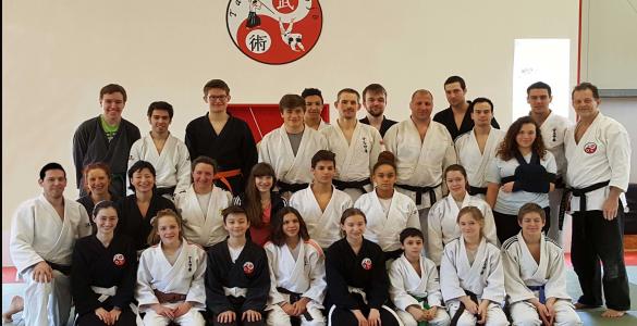 2017 Franzosen im Dojo2 Kopie